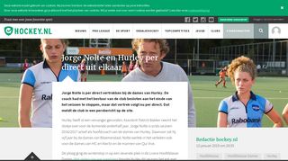 
                            8. Jorge Nolte en Hurley per direct uit elkaar - Hockey.nl
