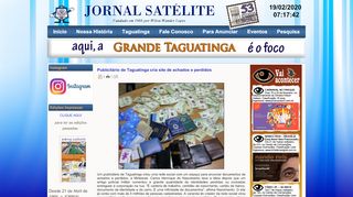 
                            10. Jornal Satélite - Publicitário de Taguatinga cria site de achados e ...