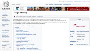
                            8. Joseph-Stiftung – Wikipedia