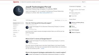 
                            7. Josoft Technologies Pvt Ltd - Quora
