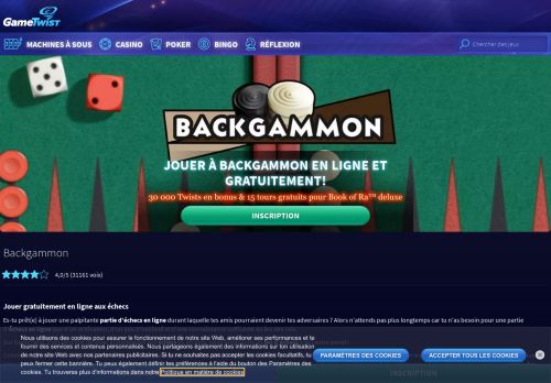 
                            1. Jouer au Backgammon en ligne gratuitement | GameTwist Casino