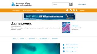 
                            12. Journal - American Water Works Association - Wiley Online Library