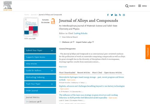 
                            1. Journal of Alloys and Compounds - Elsevier