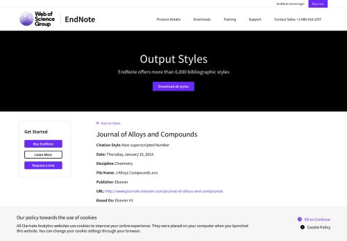 
                            12. Journal of Alloys and Compounds | EndNote