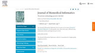 
                            6. Journal of Biomedical Informatics - Elsevier