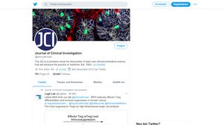 
                            10. Journal of Clinical Investigation (@jclinicalinvest) | Twitter