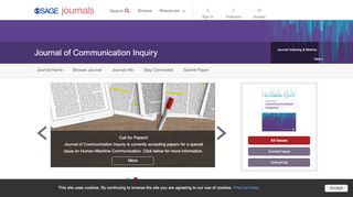 
                            13. Journal of Communication Inquiry: SAGE Journals