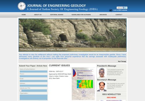 
                            10. Journal of Engineering,Journal of Engineering Geology | joegindia.com