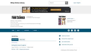 
                            12. Journal of Food Science - Wiley Online Library