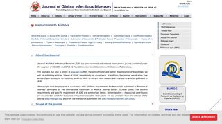 
                            7. Journal of Global Infectious Diseases (JGID): Instructions for authors