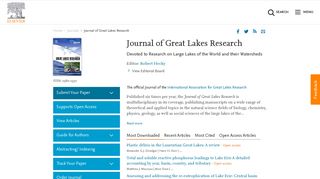 
                            8. Journal of Great Lakes Research - Elsevier