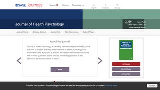 
                            7. Journal of Health Psychology: SAGE Journals