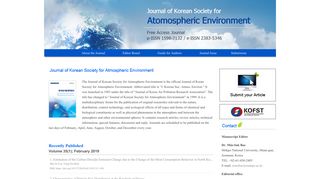 
                            9. Journal of Korean Society for Atmospheric Environment