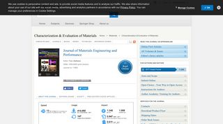 
                            8. Journal of Materials Engineering and Performance - Springer