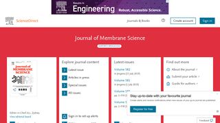 
                            3. Journal of Membrane Science | ScienceDirect.com