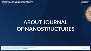 
                            6. Journal of Nanostructures – http://jns.kashanu.ac.ir