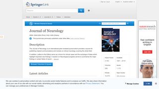 
                            2. Journal of Neurology - Springer