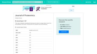 
                            8. Journal of Proteomics | ISSN: 1874-3919 | RG Impact Rankings 2018 ...