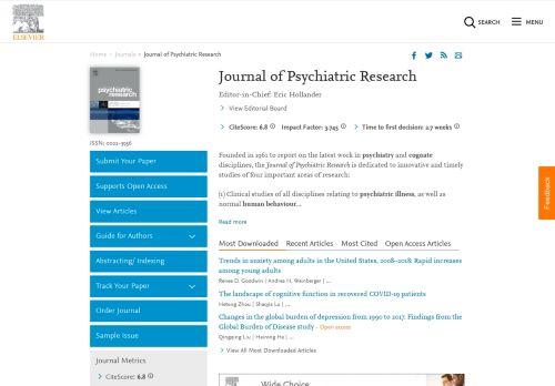 
                            2. Journal of Psychiatric Research - Elsevier