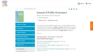 
                            4. Journal of Public Economics - Elsevier
