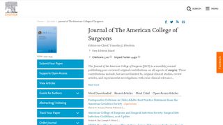 
                            11. Journal of The American College of Surgeons - Elsevier