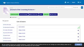 
                            13. Journal of the Learning Sciences - Taylor & Francis Online