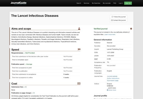 
                            10. JournalGuide - The Lancet Infectious Diseases