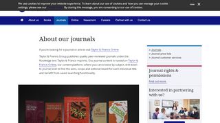 
                            7. Journals - Taylor & Francis Group