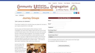 
                            10. Journey Groups | CUUC White Plains