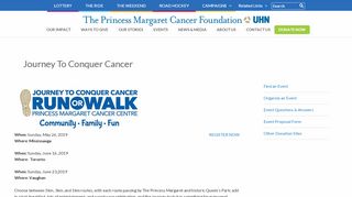 
                            11. Journey To Conquer Cancer - Princess Margaret Cancer Centre