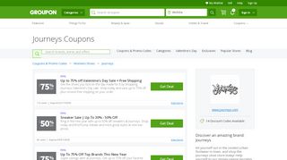 
                            4. Journeys Coupons, Promo Codes & Deals 2019 - Groupon