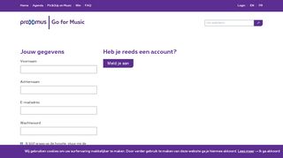 
                            5. Jouw gegevens - Proximus Go For Music