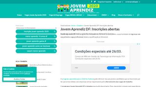 
                            10. Jovem Aprendiz DF: Inscrições abertas - Jovem Aprendiz 2019