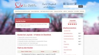 
                            5. Joyclub Kosten - so spart ihr bares Geld - ZU-ZWEIT.de
