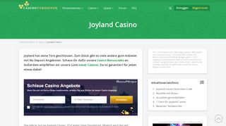 
                            1. Joyland Casino Gutschein-Code – 25 € gratis sichern (Februar 2019)