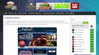 
                            3. Joyland Casino - No deposit bonus Blog