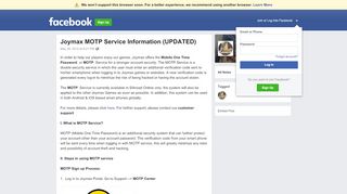 
                            9. Joymax MOTP Service Information (UPDATED) | Facebook