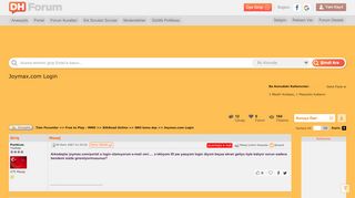 
                            13. Joymax.com Login » Sayfa 1 - 1 - Donanım Haber Forum