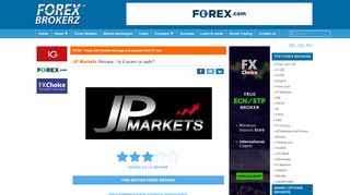 
                            4. JP Markets Review - is jpmarkets.co.za scam or good forex broker?