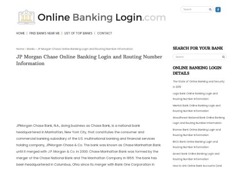 
                            11. JP Morgan Chase Online Banking Login and Routing Number ...