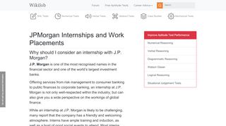 
                            12. J.P. Morgan Internship Applications: All You Need To Know - WikiJob