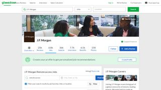 
                            6. J.P. Morgan Remote access Jobs | Glassdoor