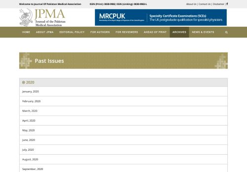 
                            3. JPMA - Journal Of Pakistan Medical Association