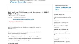 
                            12. JPMorgan Chase & Co. hiring Data Analytics - Risk Management ...