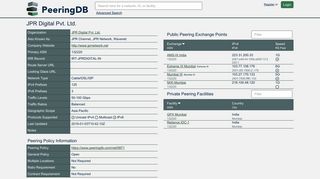 
                            7. JPR Digital Pvt. Ltd. - PeeringDB