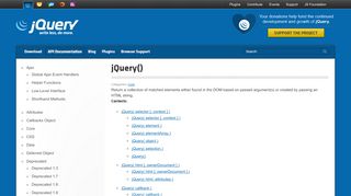 
                            13. jQuery() | jQuery API Documentation
