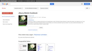 
                            3. JQuery Mobile Cookbook