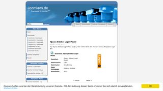 
                            5. JQuery Sidebar Login Modul - Joomlaos