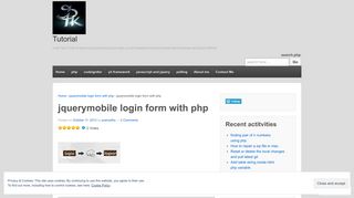 
                            4. jquerymobile login form with php | Tutorial