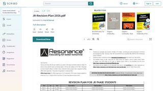 
                            12. JR-Revision-Plan-2016.pdf | Inorganic Chemistry | Chemical ... - Scribd